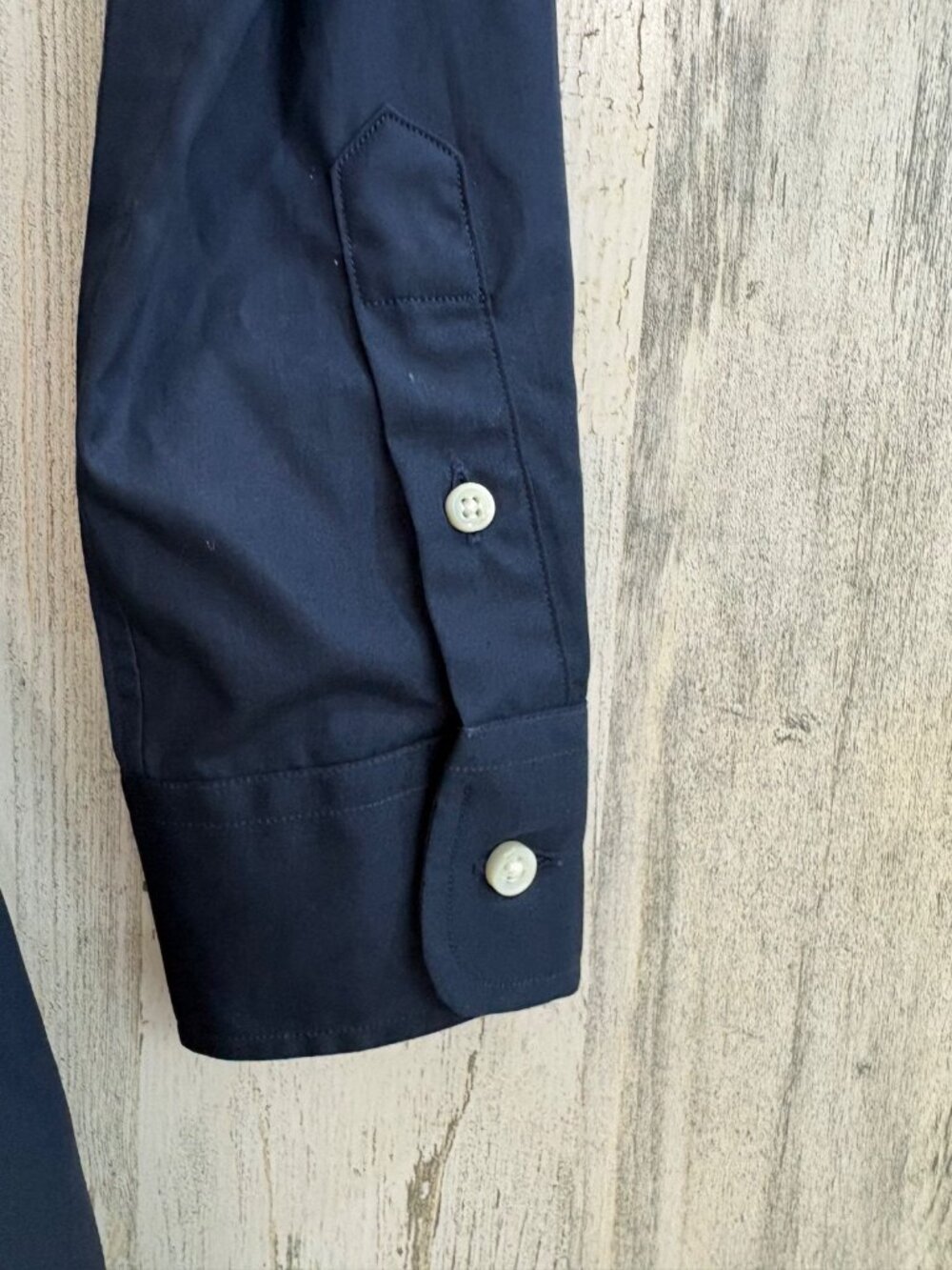 Ann Mashburn Sz XS Navy Blue Shirtwaist Dress NWOT - Picture 13 of 16